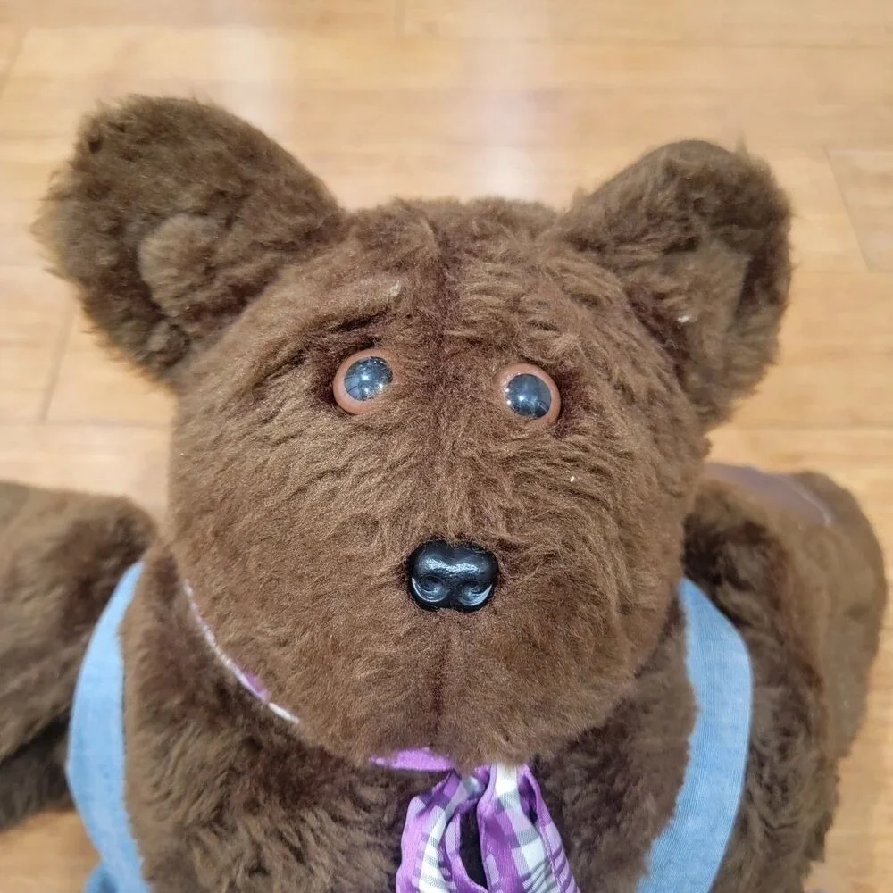 Vintage‎ Hugglebeary Arm Puppet Milwaukee Mole Inc 1986 Bear Plush Handmade